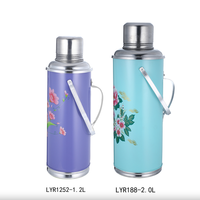 Termo de vacío ecológico moderno de doble pared, termo de plástico de 24 horas, termo térmico al vacío de 2L y 3,2 L