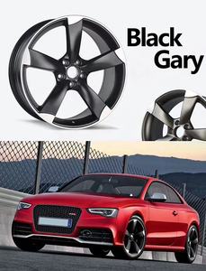 Rines de Aleación Populares Chinos YQ 5x112 de 18, 19 y 20 Pulgadas en Negro Brillante/Negro Mate de Cinco Radios para Coche <span class=keywords><strong>Audi</strong></span> <span class=keywords><strong>RS</strong></span> - Product Image 2
