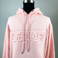 Sweat à capuche 3D gaufré de haute qualité avec logo personnalisé, votre design, en polyester et coton, coupe oversize, imprimé 3D pour homme