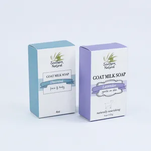 Cajas de jabón artesanales impresas personalizadas con logotipo Caja de jabón de embalaje de lujo