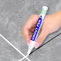 Stylo de réparation de joints imperméable pour carrelage céramique blanc, marqueur de beauté idéal pour restaurer les joints et les carreaux, marqueur de peinture permanent
