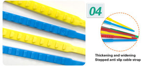 Scellé en plastique réglable haute sécurité personnalisé, anti-vol, pour la logistique express et la <span class=keywords><strong>poste</strong></span> - Product Image 5