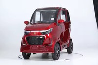 Voiture électrique mini EV5 chinoise à prix fixe, 4 roues, propulsion simple, caméra arrière, sièges en cuir, pour personnes âgées, en vente