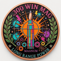 Médaille commémorative en cuivre fin 999 de 1 oz, en forme de balle, décor de bureau 3D en relief, effet UV, pour la décoration de la Man Cave