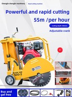 Machine de découpe et de rainurage de chaussées à moteur à courant continu de grande envergure avec pièces structurelles renforcées 380V/220V
