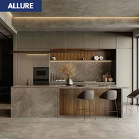 Allure High Gloss Acrylic Automatic Pantry Placard Supplies Modern Shaker Custom Furniture Cocina Cabinets Kitchen Design