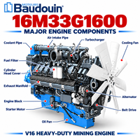 Moteur diesel WEICHAI Baudouin série 16M33 V16 16M33G1600 Turbo Common Rail pour camion minier Belaz SANY XCMG