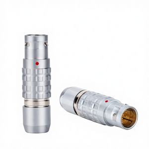 カスタム円形コネクタ オスプラグ 0B 1B 2B 3B 2 3 4 5 6 7 8 9 10 12 14 16 18 20 22 32ピン プッシュプル セルフラッチングコネクタ - Product Image 1