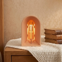 Lampe de chevet moderne à LED rechargeable, style lune, design mignon, à intensité variable, pour chambre à coucher, bureau, table de chevet