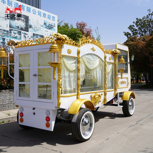 Carro Funebre di Lusso Personalizzato dal Produttore per Processione Funebre, Furgone Mortuario Nero per Servizi Funebri in Vendita - Product Image 4