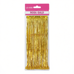 Set de Decoración para Fiestas con Fondo Rosa Dorado, 100x200 cm, Decoraciones de Plástico de Lujo para Cumpleaños - Product Image 1