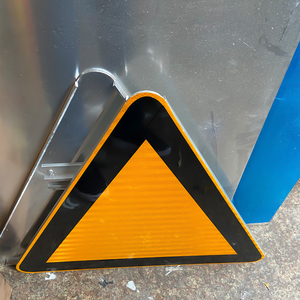 Caution Road Traffic Speed Control Aluminum Safety Board <strong>Triangle</strong> with Hi-vis <strong>Reflective</strong> Direction <strong>Sign</strong> - Product Image 4