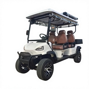 รถกอล์ฟไฟฟ้า 6 ที่นั่ง สำหรับเที่ยวชมสถานที่ แบตเตอรี่ลิเธียม 72V ความเร็ว 30-50 กม./ชม. ระยะทางวิ่ง 90 กม. ปรับแต่งได้ - Product Image 1