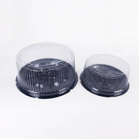 Boîte d'emballage recyclable Récipient en plastique PET Boîtes rondes en plastique pour biscuits Gâteau