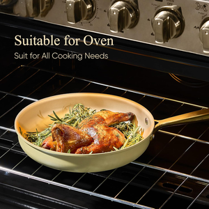 Juego de Utensilios de Cocina de 19 Piezas con Revestimiento Antiadherente de Titanio de Alta Resistencia - Sartenes - Sartén Profunda - Apto para Lavavajillas, <span class=keywords><strong>Horno</strong></span> y Todas las Estufas - Product Image 5
