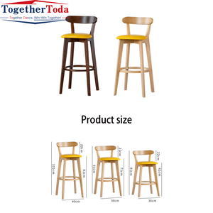 Beau <span class=keywords><strong>tabouret</strong></span> de bar <span class=keywords><strong>en</strong></span> <span class=keywords><strong>bois</strong></span> à dossier <span class=keywords><strong>bas</strong></span> pour la maison, meuble de cuisine et de bar pour le restaurant, vente <span class=keywords><strong>en</strong></span> gros et personnalisable - Product Image 5
