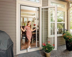 Moustiquaire invisible <span class=keywords><strong>enroulable</strong></span> abordable pour portes et fenêtres, moustiquaire coulissante moderne rétractable - Product Image 3