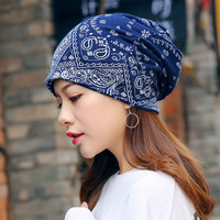 Bonnet ample ethnique style européen/américain coréen, motif cachemire, pour la maternité, collection courante