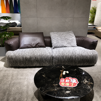 Ensemble de canapés modulaires en tissu, style minimaliste moderne, meubles de salon de luxe, canapé sectionnel Cloud pour villa et appartement
