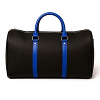 Sac de sport en cuir PU avec logo personnalisé, grande capacité, pour le sport, les voyages, le camping, les week-ends, sac à bagages imperméable et écologique