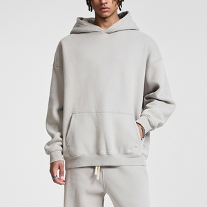 Hommes Gym Workout Hoodies Sweatshirts Pull Épais Surdimensionné Épais Chaud Polaire À Capuche Cou Hoodies Fitness Wear - Product Image 1