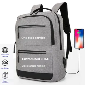 Wholesale Computer Bag Business Large Capacity Laptop Casual Backpack Men's Fashion Trendy Double Shoulder Promotional Backpack
