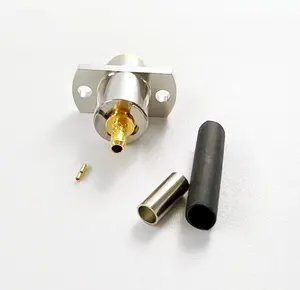 2 Löcher Flansch montage Antennen kabel RG316 Kabel elektrisch wasserdicht Buchse BMA Jack Crimp HF Koaxial stecker