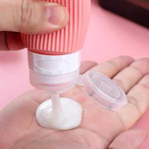 Kit de Botellas de Silicona Recargables de 3 oz para Artículos de Tocador, Juego de Envases de Viaje a Prueba de Fugas, Juego de Botellas de Viaje de Silicona Aprobado por la TSA - Product Image 3