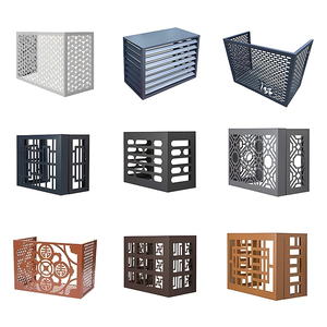 Precio bajo de fábrica Personalizar Alta calidad <span class=keywords><strong>Exterior</strong></span> Decorativo <span class=keywords><strong>Aluminio</strong></span> <span class=keywords><strong>Aire</strong></span> <span class=keywords><strong>acondicionado</strong></span> <span class=keywords><strong>Exterior</strong></span> Cubierta de polvo Cubierta de bloqueo solar - Product Image 6