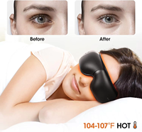 Masajeador de Ojos con Calor y Vibración, 5 Modos, Función Musical, Carga Tipo-C, Batería de 1000 mAh, Control de Tiempo para Terapia del Sueño