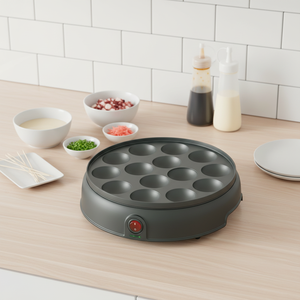Machine à crêpes <span class=keywords><strong>et</strong></span> gaufres électrique 9,3 pouces, plaque antiadhésive facile à nettoyer, machine à crêpes automatique pour la cuisine à domicile - Product Image 4