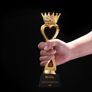 אישית קראון גביע הפרס Champion זהב מצופה קריסטל גביע תחרות מזכרות - Product Image 3