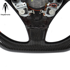 Volante Personalizado <span class=keywords><strong>de</strong></span> Fibra <span class=keywords><strong>de</strong></span> Carbono 3K Real Compatible con Maserati GranTurismo GranCabrio 4.2L 4.7L 2004-2011, Mejora Interior Deportiva - Product Image 3