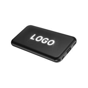 2023 Promotional Items Gift 5000mAh LED Power Bank Back Light up Power Banks Custom Logo 10000mAh Portable Power Bank