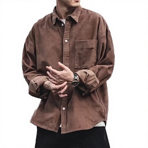 เสื้อเชิ้ตแขนยาวผู้ชายป้องกันริ้วรอยสไตล์ญี่ปุ่นยอดนิยมแบรนด์ดังลำลองหลวมใส่ได้ทุกโอกาสเสื้อถัก - Product Image 2