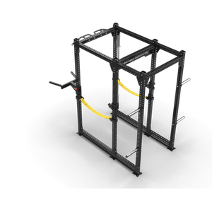 Rack de Potencia Comercial Profesional QLI QPR265 de Acero Reforzado para Levantamiento de Pesas, Jaula para Sentadillas, Entrenamiento de Cuerpo Completo y Fuerza, con Elementos de Madera - Product Image 2