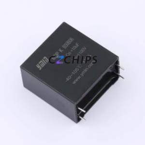 Condensador de película de polipropileno (CBB) MDP112106K042044LSY, DIP-4, P=37.5mm, 10uF, 10%, 1.1kV - Product Image 1