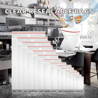 Sacs refermables transparents réutilisables avec trous |   Sacs de conservation alimentaire |   27 tailles (100 pièces 100x150mm) |   Usage domestique