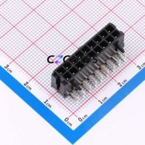 WB300A1H-183P-002 Wire-to-Board Pin Header Bent Lead Through Hole,P=3mm Connector 2x9P 3mm Right Angle Insert Micro-Fit (MX 3.0) - Product Image 1