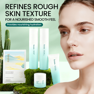 Set de Cuidado Facial de Cactus Natural ICESEA, Hialuronato de Sodio, Hamamelis, Centella Asiática, Nutritivo, Anti-Hinchazón, Hidratación Profunda, Calmante - Product Image 2