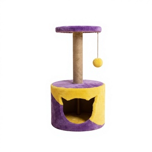 Amistar Honey Den Retreat Classic Jute Eco-Friendly Arbre à chat à 2 niveaux pour toutes les races - Product Image 1