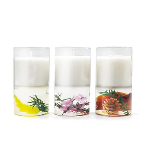 Luxury dry flower perfume scented wholesale botanical candle