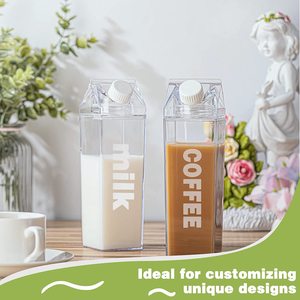 34oz sữa carton chai nước 2-gói leakproof nhựa chai nước trái cây sữa nước container tái sử dụng nhựa chai nước trái cây - Product Image 3