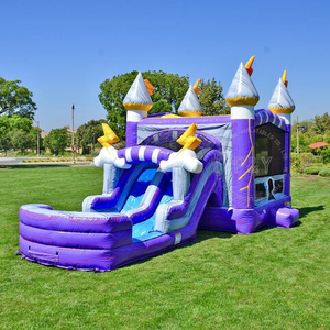 Castillo hinchable para saltar, Combo de Thunderbolt Dual Lane, púrpura - Product Image 2