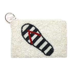 Porte-monnaie compact fait main en perles, avec fermeture éclair sécurisée, mini sac idéal pour la monnaie et les petits trésors - Product Image 3