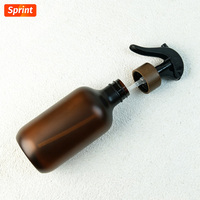 Pulvérisateur multi-usages écologique avec anneau en bois, flacon pulvérisateur à gâchette multi-usages, grande capacité, bouteille pulvérisatrice en PET pour le commerce de gros