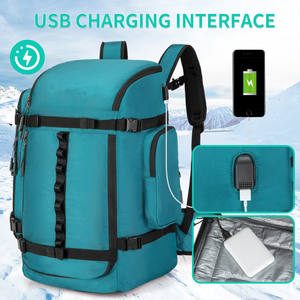 Sac à dos de ski extérieur gratuit, sac à chaussures de ski, sac à dos de voyage 50L, grande capacité, sac étanche pour le ski, l'extérieur, l'escalade, la randonnée - Product Image 5