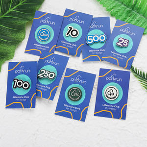 Insignias de Pin de logotipo de Metal esmaltado duro de alta calidad, aleación de Zinc, <span class=keywords><strong>número</strong></span> plateado, Logo, letra, alfileres de solapa personalizados con tarjeta de respaldo - Product Image 4