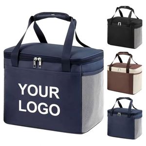 Sacs à lunch isothermes personnalisés avec logo pour enfants, grande capacité, imperméables, en tissu Oxford, avec doublure en aluminium, sac thermique pour la livraison de nourriture - Product Image 1