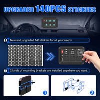 Nuevo Panel de Interruptores LED RGB Universal de 12V 24V y 6 Canales, Resistente al Agua IP65, de Aluminio Fundido a Presión, para ATV, SUV, Camioneta, Todoterreno, Barco, Marino